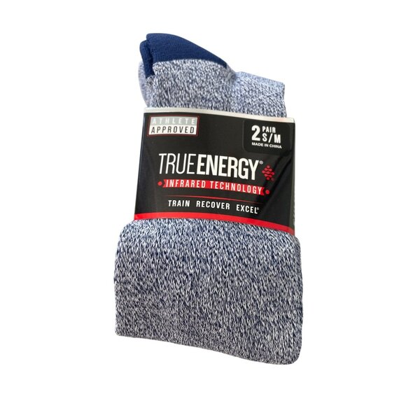 True Energy Infrared Technology Over The Calf Socks 2 Pair Size Small/Medium NEW - Picture 1 of 5